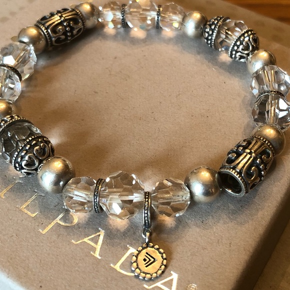 Silpada Sterling & Glass Stretch Bracelet B2413 - Picture 3 of 15